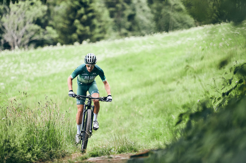 Training für den Mountainbike Weltcup